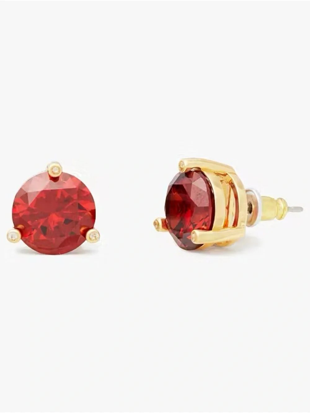 Kate Spade Rise and Shine Studs - Garnet